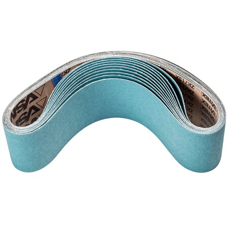 Pferd Coated Belt, Zirc, 4"x36", 80 Grit, 4" W, 36" L, Coated, Zirconia Alumina, 80 Grit 49883